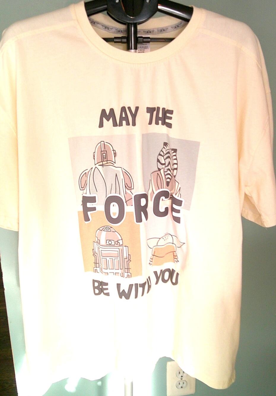 Star Wars - May the Force Be with You T-shirt Cream Women's XL